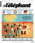 Evelyne Dechorgnat fait la pub de L’Elephant n°7 couverture l'éléphant numéro 7