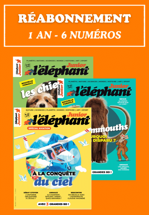 OFFRE DE REABONNEMENT 1 an à l’éléphant junior
