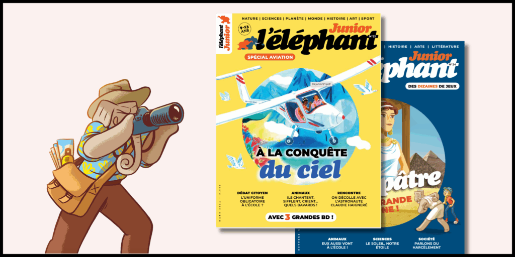 l'abonnement à la revue l'éléphant junior à durée libre