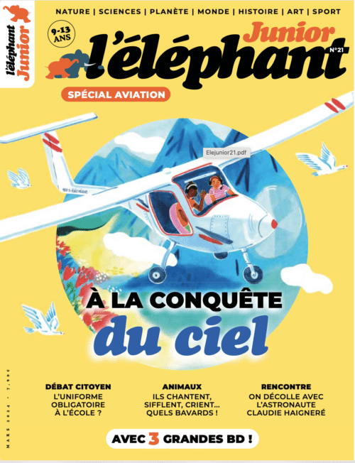 Couverture de l'éléphant junior n° 21 Avril_mai 2024